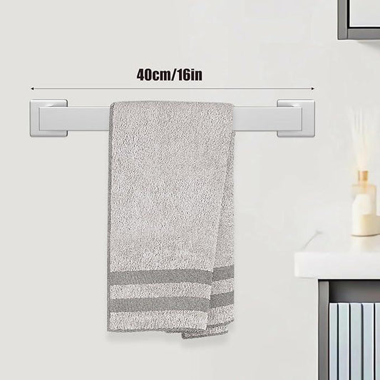 5 Piece Brushed Nickel Towel Bar Set Bathroom Hardware Set Brushed Nickel Bathroom Accessories Set with 2 Towel Hook, Stainless Steel Wall Mounted Bathroom Towel Rack Set Square 16-Inch - ModernBath