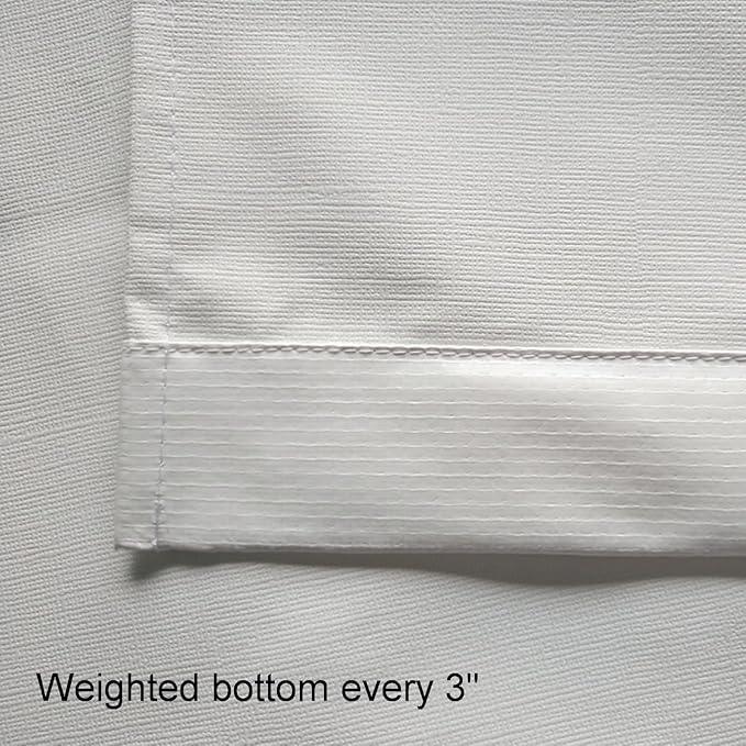 MhhYLL Flame Retardant Shower Curtain,Mesh Reinforced 15 G Vinyl Fabric for Bathroom Use 42 x 72 Inches - ModernBath