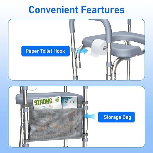 Protraverse Raised Toilet Seat with Handles,Adjustable Height & Width 400lb Capacity Toilet Seat Risers,Secure Support for Seniors, Bariatric & Disabled,Fit Any Toilet for Easy & Independent Use - ModernBath