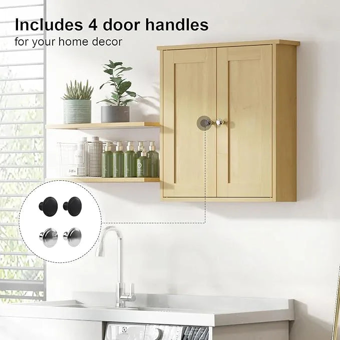Bathroom Wall Cabinet,Medicine Cabinets for Bathroom Cabinet Wall Mounted,Medicine Cabinet Over Toilet Storage Cabinet,Surface Mount Medicine Cabinet for Laundry Room,Kitchen,22x23 - ModernBath