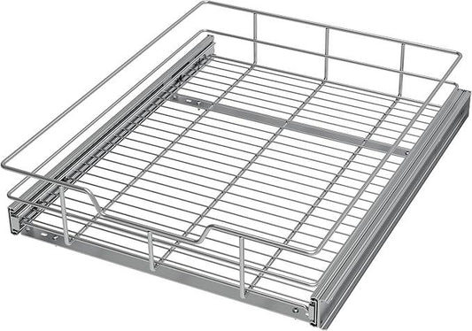 Pull Out Cabinet Organizer 17" W X 17" D, Slide Out Drawers For Kitchen Organizers and Storage, Pull Out Drawers For Cabinets Capacity Heavy Duty Caddy, Cabinet Shelves Chrome-Plated, Bathroom Pantry - ModernBath