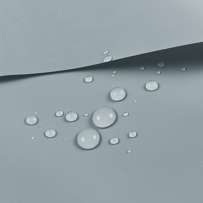 Barossa Design Shower Curtain Liner - Premium PEVA Shower Liner for Bathroom, BPA & PVC Free, No Chemical Smell, Lightweight Standard Size Bath Curtain with 3 Magnets, Metal Grommets - Stone Blue - ModernBath