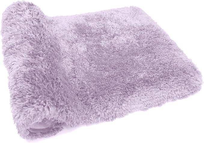 FIFU Bathroom Runner Rug 24" W x 48" L, Bath Mats for Bathroom, Bedroom & Kitchen, Non-Slip Rubber Latex Backing, Comfort & Soft Shower Bathmat & Carpet for Sink, Home & Hallways, Lavender - ModernBath