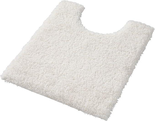 Yimobra U Shaped Toilet Bath Rug, Fluffy Plush, Super Shaggy Soft Non Slip, Water Absorbent Microfiber Bath Mat, Dries Quickly, Machine Washable Thick Bathroom Rugs, 20"x 24", Off White - ModernBath