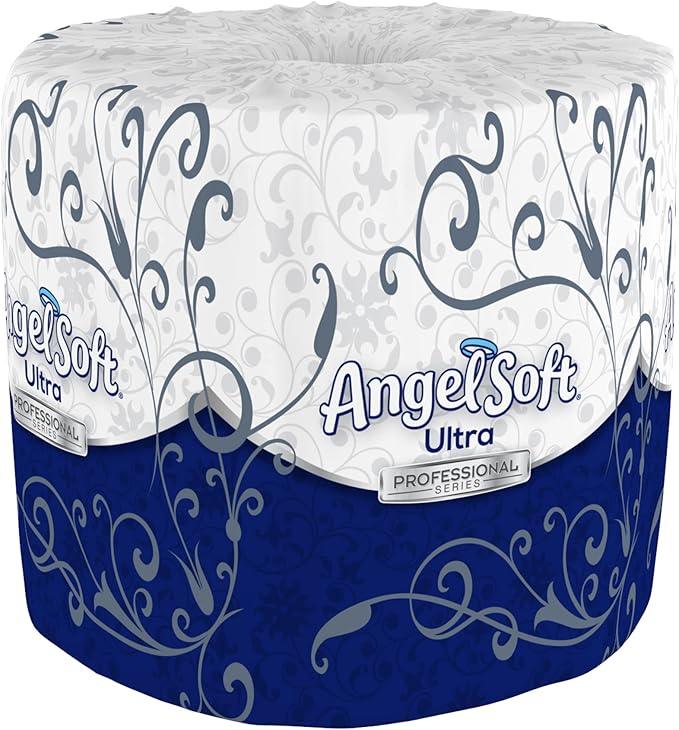 Georgia-Pacific Angel Soft Ultra Professional Series 2-Ply Embossed Toilet Paper by GP PRO (Georgia-Pacific), 16560, Paper, 60 Count (Pack of 1), White 24000 sheets per case - ModernBath