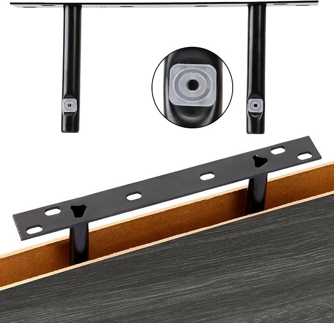 Fixwal 15.8in Floating Shelves, Rustic Wood Finish Wall Shelves Set of 4, Shelves for Wall Decor, with Invisible Brackets for Bathroom, Living Room,Bedroom and Kitchen(Gray) - ModernBath