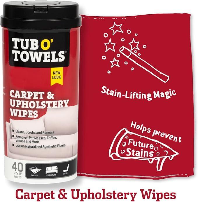 Tub O' Towels Household Cleaning Wipes Variety Pack, 7" x 8", 4-Pack - ModernBath