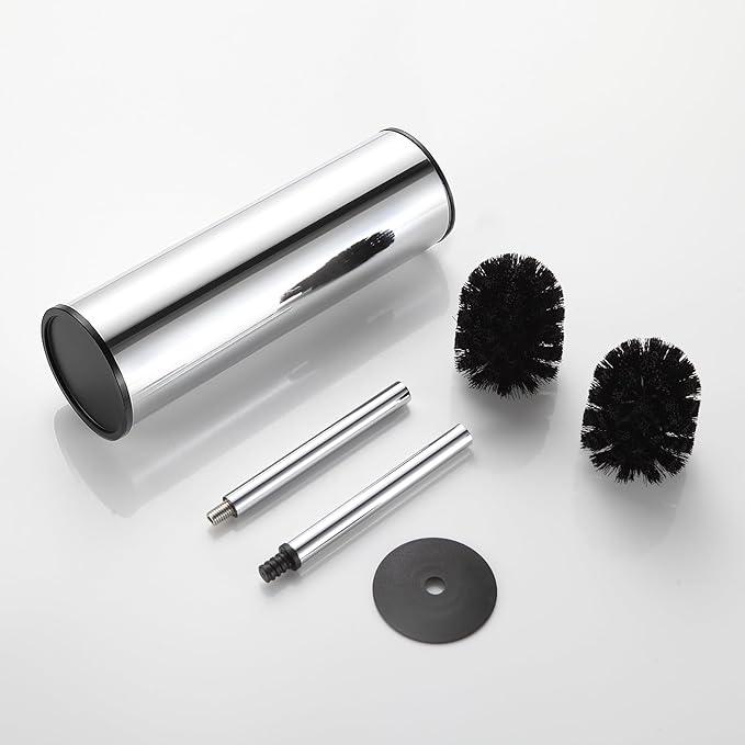 BGL Chrome Toilet Brush and Holder,Stainless Steel Toilet Brushes for Bathroom with Holder - ModernBath