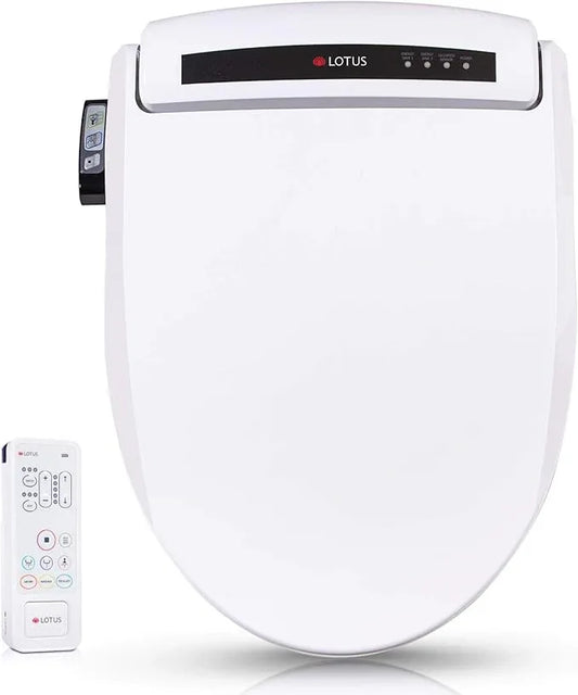 Lotus Bidet ATS-1000 Elongated, Purestream Function(Constipation Relief) Heated Seat With Remote Control, Temperature Controlled Wash, Warm Air Dryer, Easy DIY Installation, Made in Korea - ModernBath