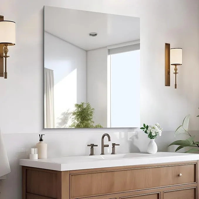 CILIBER Frameless Mirror, 30x36 inch Rectangle Bathroom Mirror for Wall, Upgraded Shatterproof Vanity Mirror with Polished Edge for Bathroom,Bedroom,Living Room and Entryway - ModernBath