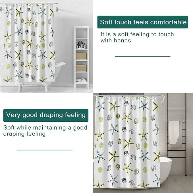 LQFMEHOT Shower Curtain Liner, 5G Shower Liners with 12 Rustproof Metal Grommets and Weighted Magnets, Waterproof Duty Shower Curtains for Shower Bathroom 72 x 72 - ModernBath