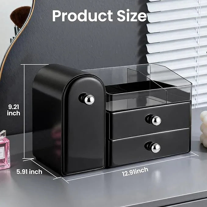 Makeup Organizer,Vanity Organizer with Makeup Brush Holder,Large Skincare Organizers and Bathroom Countertop Organizer,Storage Lipstick,Perfume,Nail Polish,Beauty,Hair Accessories,Gifts for Women - ModernBath