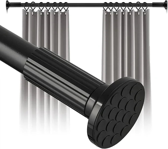 Tension Curtain Rod 51–168 In (4.25–14 ft),Extra Long Outdoor Curtain Rod for Window or Bathroom Patio,Easy to Install No Drilling Never Rust,Heavy Duty Adjustable Spring Shower Rod - ModernBath