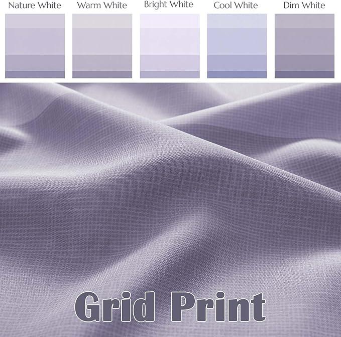 jinchan Ombre Lavender Lilac Striped Shower Curtain Waterproof Fabric Shower Curtains for Bathroom Gradual Color Minimalist Design Modern Neutral with 12 Hooks 70x72 Inches - ModernBath