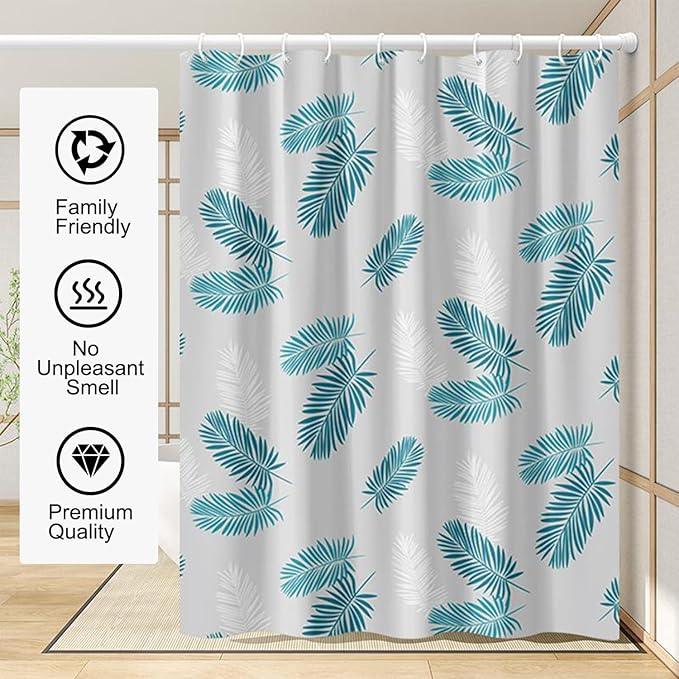 TIKABC Shower Curtain Liner, 4G PEVA Shower Liner, Plastic Waterproof Shower Curtains, 72x72 inch with Grommet Holes 3 Magnetic Weights - ModernBath