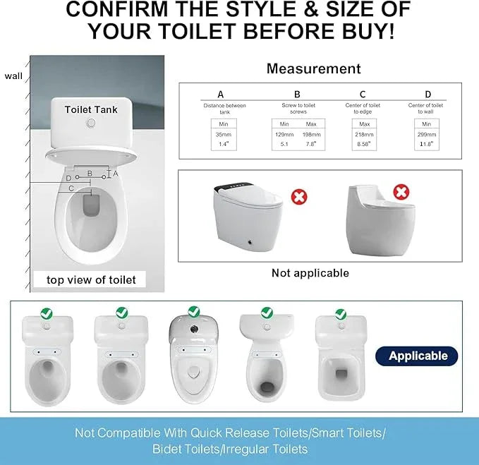 IJDD Toilet Safety Rails for Seniors with Flip-Up Armrests, Heavy Duty Toilet Support Rails with Rise-up Handle for Elderly, Disabled, Handicapped, Pregnant or Mobility Assistance, Fits Most Toilets - ModernBath