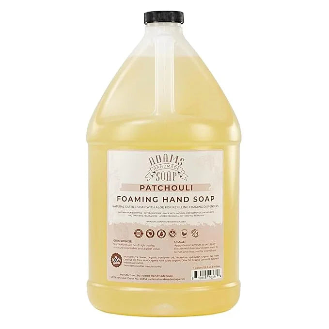 Adams Handmade Soap Liquid Foaming Soap 1 Gal - Patchouli - ModernBath