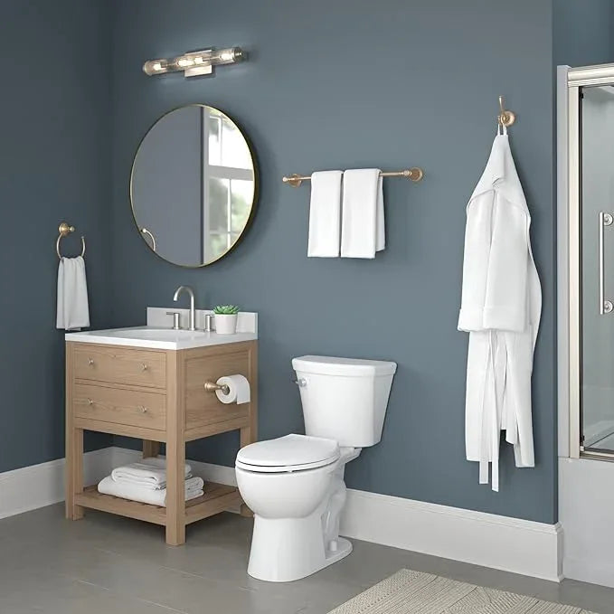 DELTA Cassidy Toilet Paper Holder, Champagne Bronze, Bathroom Accessories, 79750-CZ 3.63 x 8.38 x 3.63 Inches - ModernBath