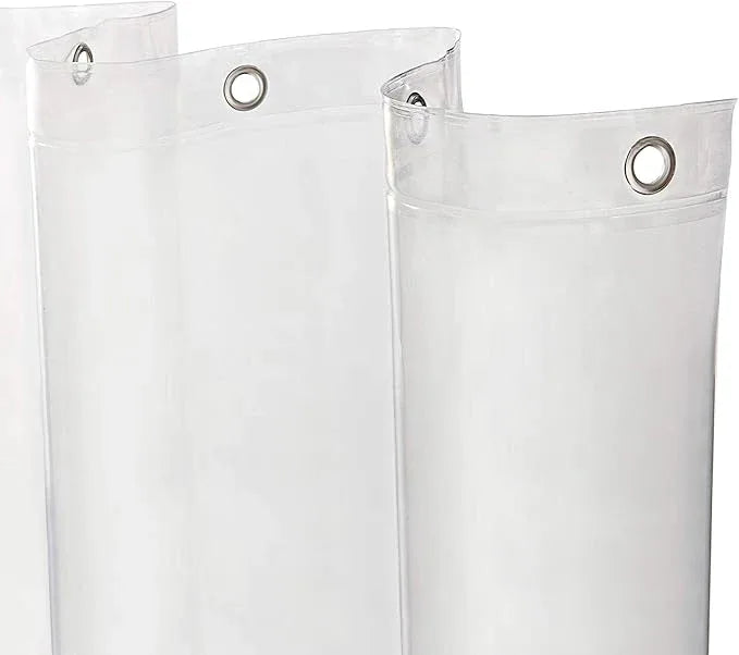 Kenney MB61160 Microban Protected Medium Weight 4.8 Gauge Waterproof PEVA Shower Curtain Liner with Rust-Resistant Metal Grommets and Weighted Magnetic Hem for Bathroom, 70" W x 72" H, Clear, 1-Pack - ModernBath