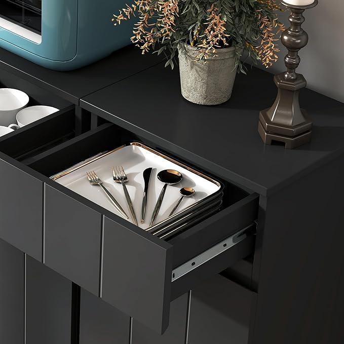 Small Bathroom Cabinet with Adjustable Shelves, Drawer, Anti-Tip Design, 14.96" L x 11.81" W x 32.09" H, Durable MDF for Bathroom, Kitchen, Laundry Storage, Soft-Close Door - ModernBath