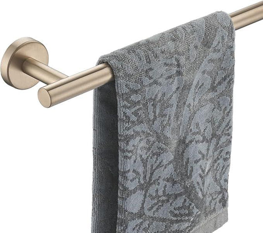JQK Champagne Bronze Towel Bar, 27 Inch 304 Stainless Steel Thicken 0.8mm Towel Rack Bathroom, Towel Holder Wall Mount, Useable Length 24 Inch, TB110L24-CB - ModernBath