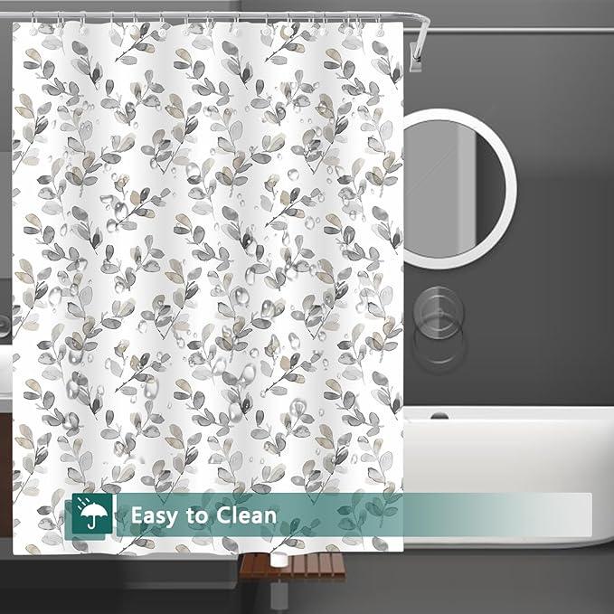 LQFMEHOT Shower Curtain Liner, 5G Shower Liners with 12 Rustproof Metal Grommets and Weighted Magnets, Waterproof Duty Shower Curtains for Shower Bathroom 72 x 72 - ModernBath