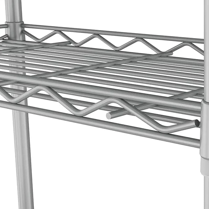 HOMEFORT 5-Tier Wire Shelving 5 Shelves Unit Metal Storage Rack Durable Organizer Perfect for Pantry Closet Kitchen Laundry Organization in Grey,21”Wx14”Dx61”H - ModernBath