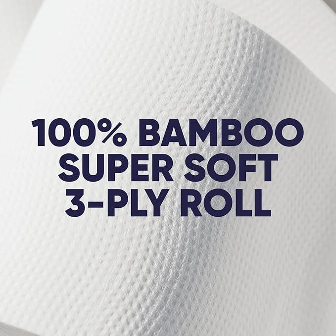 Save Trees Bamboo Toilet Paper - 12 Rolls Of Organic Toilet Paper, 3-ply, 300 Sheets Per Roll - PFAS Free, FSC Certified, Plastic Free, Vegan & Chemical Free Bamboo TP - ModernBath