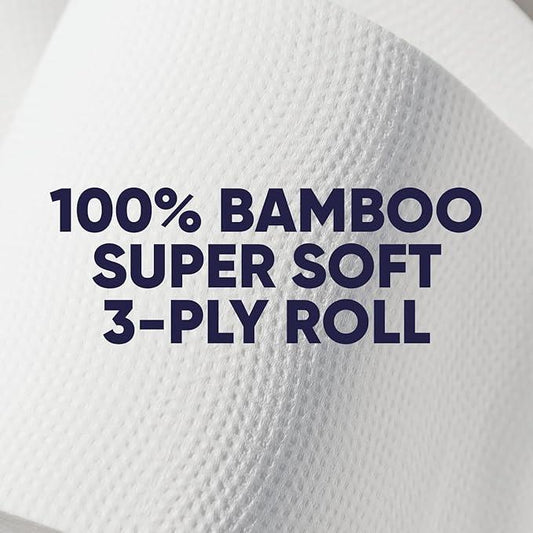Save Trees Bamboo Toilet Paper -24 Rolls Of Septic Safe Organic Toilet Paper 3-ply, 300 Sheets Per Roll - PFAs Free, FSC Certified, Plastic & Chemical Free - For Home, Boat & RV Use - ModernBath