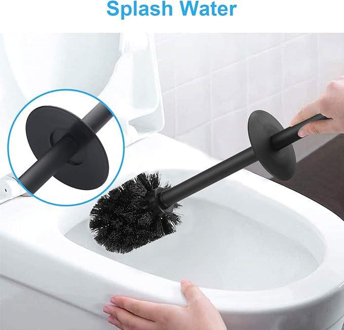 Stainless Steel Toilet Bowl Brush and Holder for Bathroom Storage Organization - ModernBath