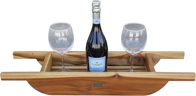 EcoDecors, 29 inch, Bath Tray for Tub, Bath Tub Tray Wood, Bathtub Table, Caddy for Bathtub in Natural Teak - ModernBath