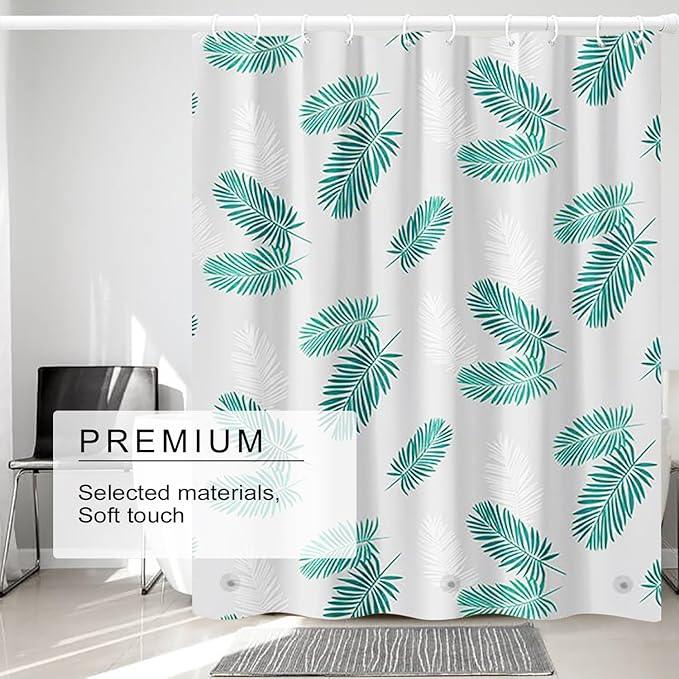 TIKABC Shower Curtain Liner, 4G PEVA Shower Liner, Plastic Waterproof Shower Curtains, 72x72 inch with Grommet Holes 3 Magnetic Weights - ModernBath