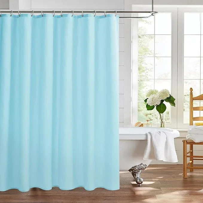 Nasitos Fabric Shower Curtain Liners 4 Pack - W72 x H72 - Washable & Water Resistant Cloth Shower Liner for Bathroom, Soft Hotel Quality, Standard Size (Blue, Include 8 Separate Magnets) - ModernBath