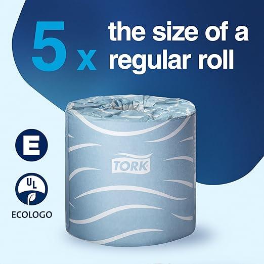 Tork Bath Tissue Roll Advanced 2-ply For everyday use at home Biodegradable 4x3.75", 500 sheets/roll, 48 rolls/case - ModernBath