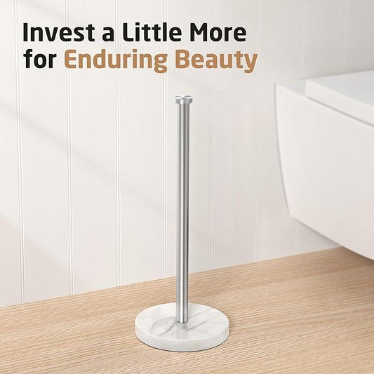 KES Free Standing Toilet Paper Holder Storage with Heavy Marble Base 3 Rolls 18/8 Stainless Steel,Toilet Tissue Holder Brushed Finish, BPS202S39-2 - ModernBath