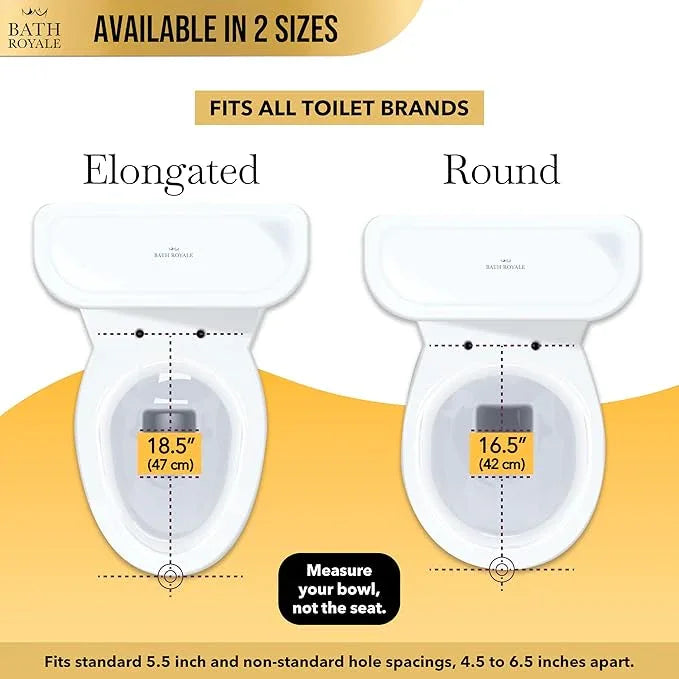 Bath Royale Toilet Seat (Round or Elongated), Slow Close (Soft Close, Quiet Close), Stain-Resistant and Easy to Clean, Fits All Toilet Brands, Executive Series - 5 Pack - ModernBath