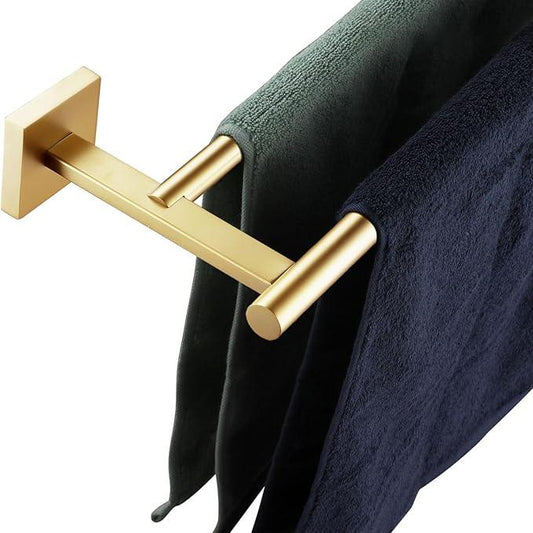 KOKOSIRI Bathroom Towel Bar 32'' Double Towel Holder for Bath Kitchen Cabinet Towel Rails 32 Inch Brushed Gold Stainless Steel B5005BG-L32 - ModernBath