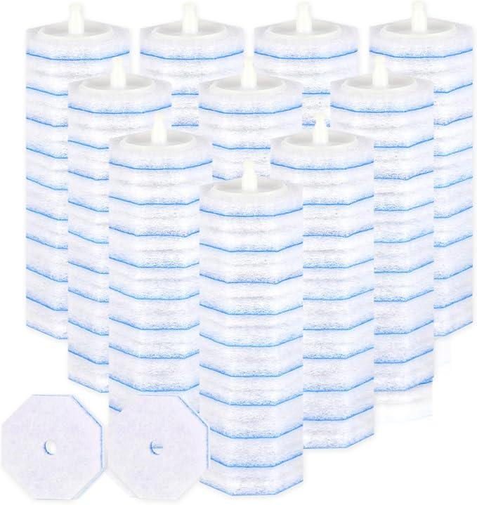100 Count Disposable Toilet Wand Refills for Toilet Wand, 5X Cleaning Power Scrubber Refill, Replacement Heads for Toilet Cleaning, 360° Efficient Cleaning, No Falling Apart, Fresh Fragrance. - ModernBath