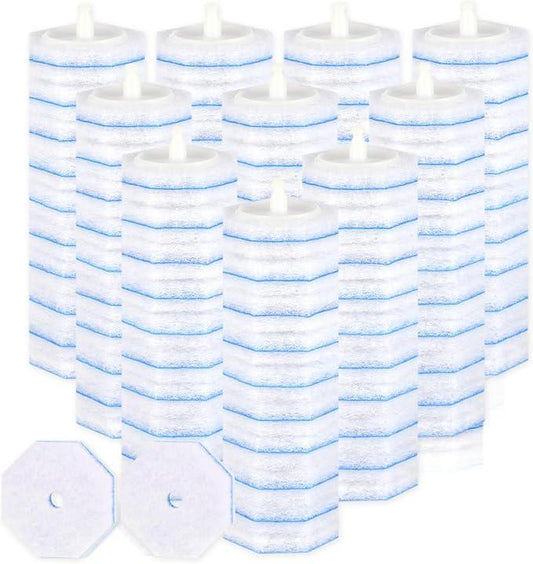 100 Count Disposable Toilet Wand Refills for Toilet Wand, 5X Cleaning Power Scrubber Refill, Replacement Heads for Toilet Cleaning, 360° Efficient Cleaning, No Falling Apart, Fresh Fragrance. - ModernBath