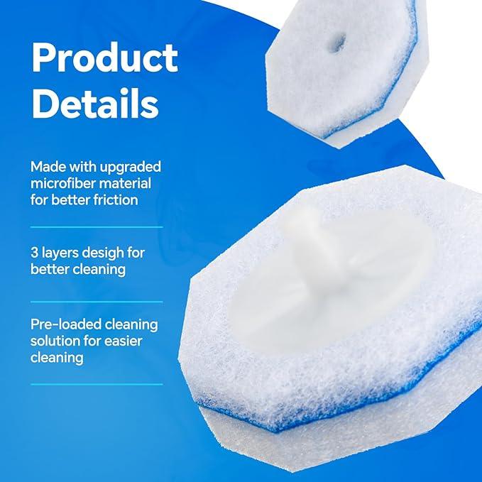 2X Cleaning Power Upgrade Formula Toilet Wand Refills for Clorox, 150 Count Disposable Toilet Bowl Cleaner Wand Refills - No Falling Apart, Fits Most Brand Toilet Brushes Cleaning System - ModernBath