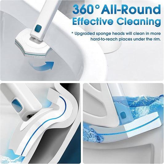 BALORIZ Disposable Toilet Brush Refills 32 Count Toilet Refills, Disposable Toilet Bowl Brush Refill Pads for Bathroom and Toilet Cleaning (Not Compatible with Other Brand Toilet Handle) - ModernBath
