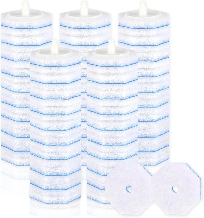 50 Count Disposable Toilet Wand Refills for Toilet Wand, 5X Cleaning Power Scrubber Refill, Bathroom Cleaning Supplies, No Falling Apart, Fresh Fragrance - ModernBath