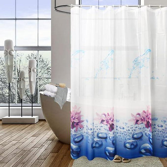 TIKABC Shower Curtain Liner, 4G PEVA Shower Liner, Plastic Waterproof Shower Curtains, 72x72 inch with Grommet Holes 3 Magnetic Weights - ModernBath