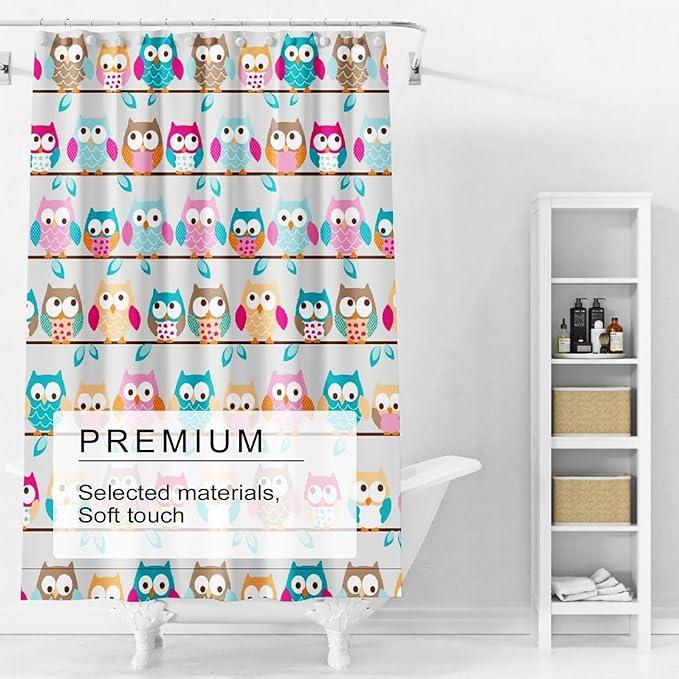 TIKABC Shower Curtain Liner, 4G PEVA Shower Liner, Plastic Waterproof Shower Curtains, 72x72 inch with Grommet Holes 3 Magnetic Weights - ModernBath