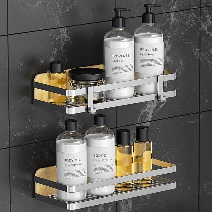 ROYAL CRAFT WOOD Premium Foldable Bathtub Tray - Expandable Bath Tray for Tub - Luxury Bathtub & Bathroom Accessories 2-Pack - ModernBath