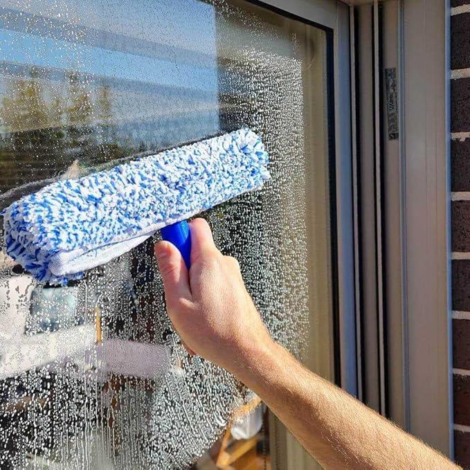 Squeegee & Window Washer Combo - Professional Grade Cleaning Tool for Sparkling Windows, Glass, and Surfaces - Ergonomic Design for Effortless Cleaning - ModernBath