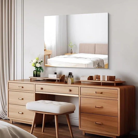 CILIBER Frameless Mirror, 30x36 inch Rectangle Bathroom Mirror for Wall, Upgraded Shatterproof Vanity Mirror with Polished Edge for Bathroom,Bedroom,Living Room and Entryway - ModernBath