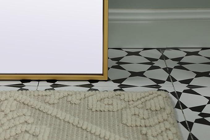 Illuminate, Metal Frame Arch Full Length Mirror 28X66 Inch in, Modern, Brass - ModernBath