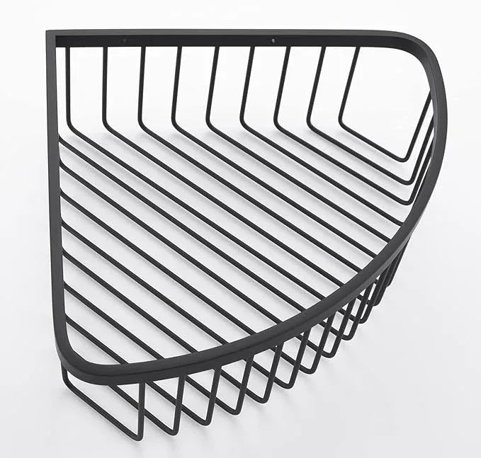 Segistan Corner Shower Caddy Organizer, SUS304 Stainless Steel Heavy Duty Rust-Proof Shelf Organizer, Wall Mounted Storage Rack for Bathroom Kitchen, Matte Black - ModernBath