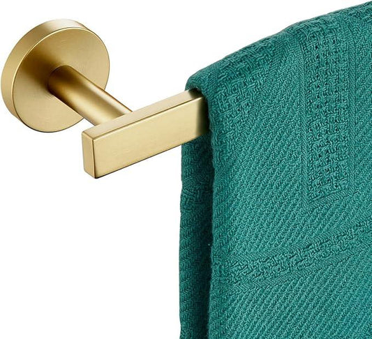 24 Inch Bathroom Towel Bar Bath Towel Rack Kitchen Towel Holder Towel Rails Wall Mounted SUS304 Stainless Steel Brushed Gold AN4001GD-L24 - ModernBath
